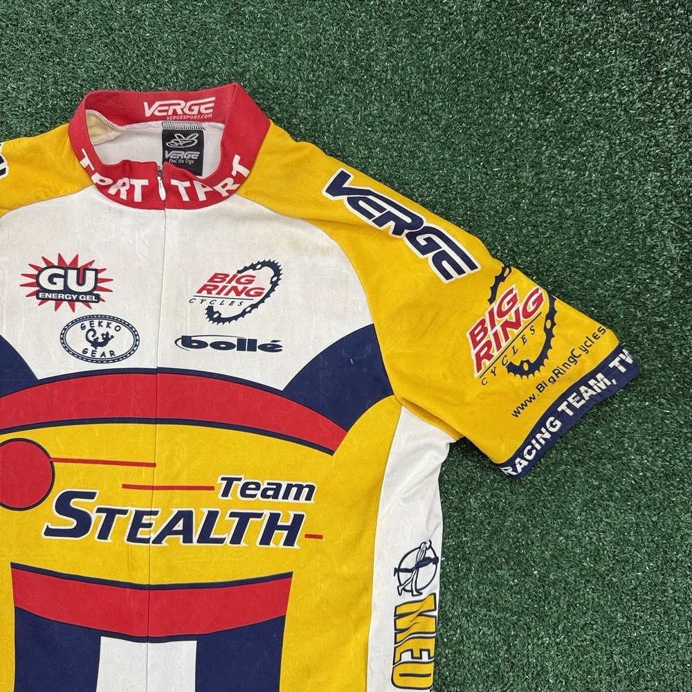 Vintage Verge Team Cycling Short Sleeve Jersey Mens  Large Gekko Gear Boll